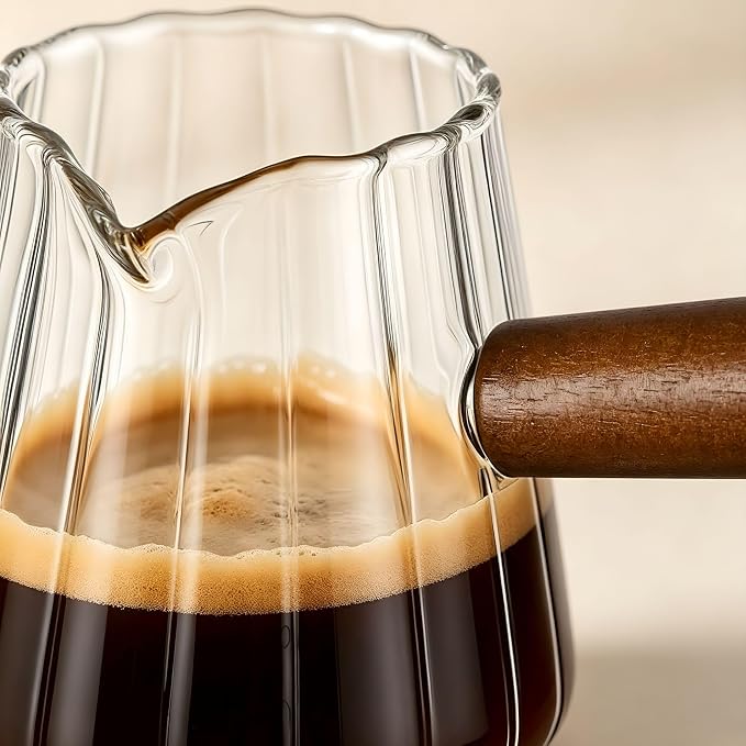 Espresso Glass with Handle 6Oz Espresso Shot Cup Espresso Measuring Cup with Dual Scale Markings Coffee Essentials for Coffee Milk - Image 6