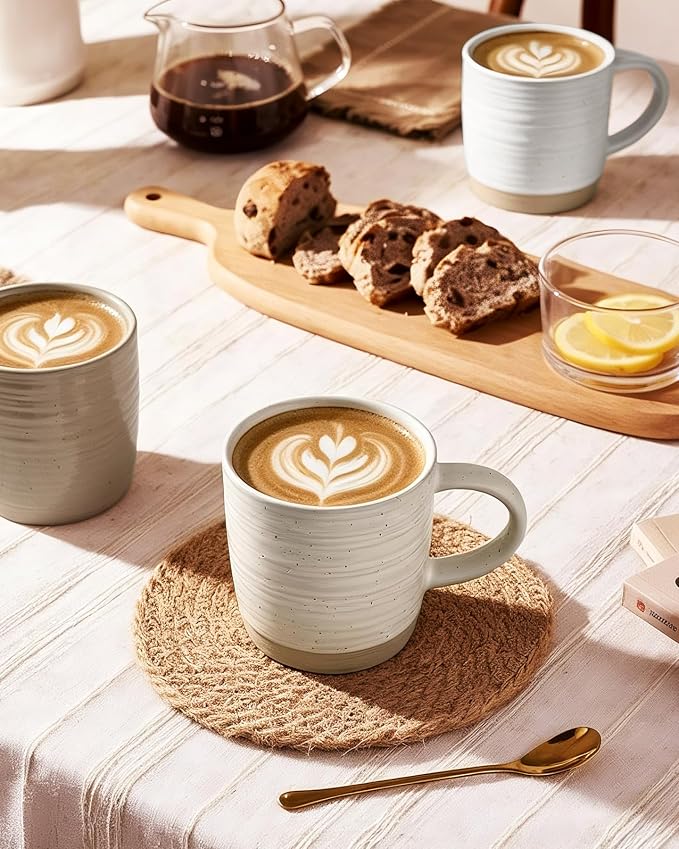 famiware Coffee Mugs Set of 4, 13 oz Mug Set, Ceramic Cup Set with Handle for Coffee, Tea, Cocoa, Milk, Constellation Series, Multi-color - Image 5