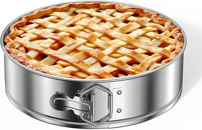 Kootek Cake Pan, Springform Pan with Removable Bottom, 9 Inch, Round | Stainless Steel, 2.6" in Depth, Easy Release Baking Pan, Dishwasher Safe, Oven Safe, Instant Pot Safe, Round Cheesecake Pan by Kootek