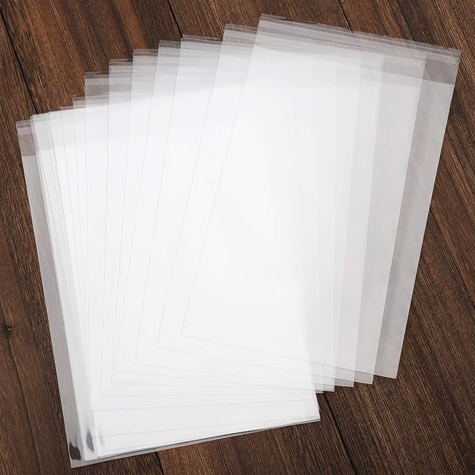 Nobranded 100 pcs Clear 4" x 9" Self Seal Cello Cellophane Bags Resealable Poly Bags 2.8 mils for Cookie, Candy, Gift Bakery, Prints, Photos, Cards & Envelopes, Party Decorative - Image 2