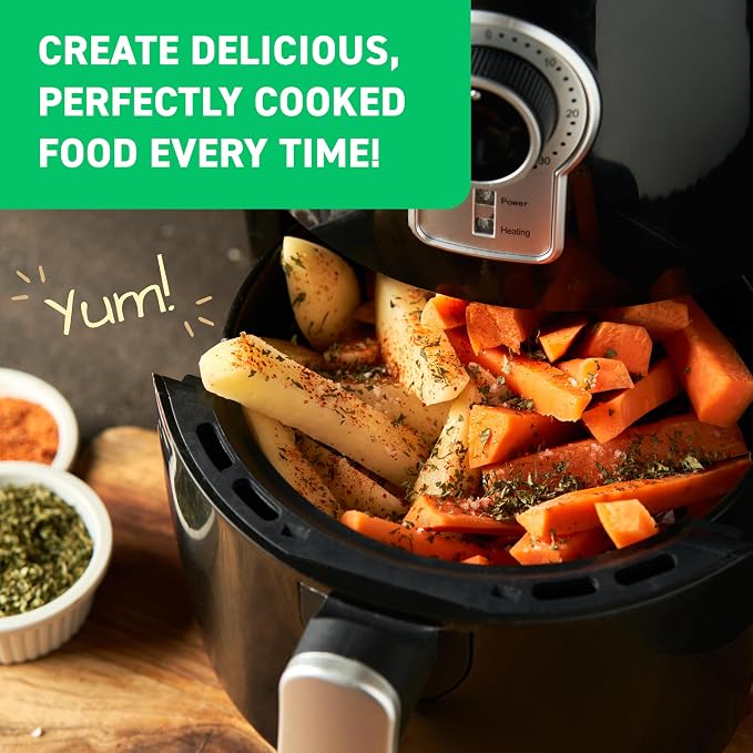 Air Fryer Cheat Sheet Magnets Booklet - Air Fryer Cookbook for Beginners - Air Fryer Liners - Air Fryers Kitchen Gifts Gadgets 2026 - Air Fryer Accessories Cook Books Kitchen+Gadgets Cooking Guide - Image 6