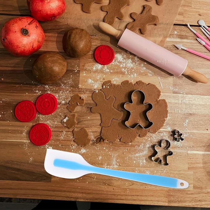 PRETYZOOM 20pcs Silicone Baking Spatula Heat Resistant Flexible Non-stick Scraper for Baking and Cake Preparation, Seamless Silicone Mixing Tool Prevents Residue for Home Cooks and Pastry - Image 5