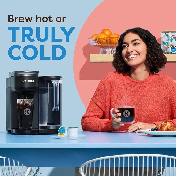 Keurig K-Brew+Chill Iced or Hot Single-Serve K-Cup Coffee Maker with MultiStream and QuickChill Technology, 70oz. Removable Reservoir - Image 8