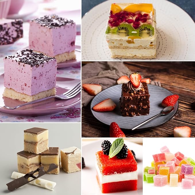 2 Pack Square Silicone Mold | Candy Chocolate Mousse Cake Baking, Dessert Molds, For Soap, Ice Cream, Truffle, Brownie - Image 6