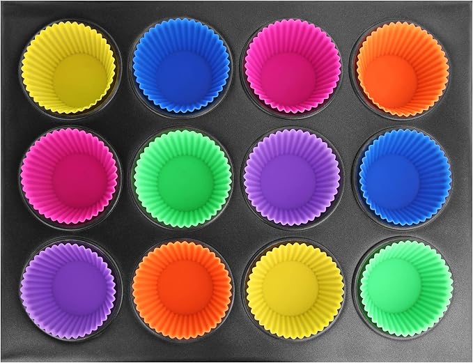 New Star Foodservice 44270 Reusable Silicone Baking Cups and Cupcake Liners, Set of 24 - Image 6