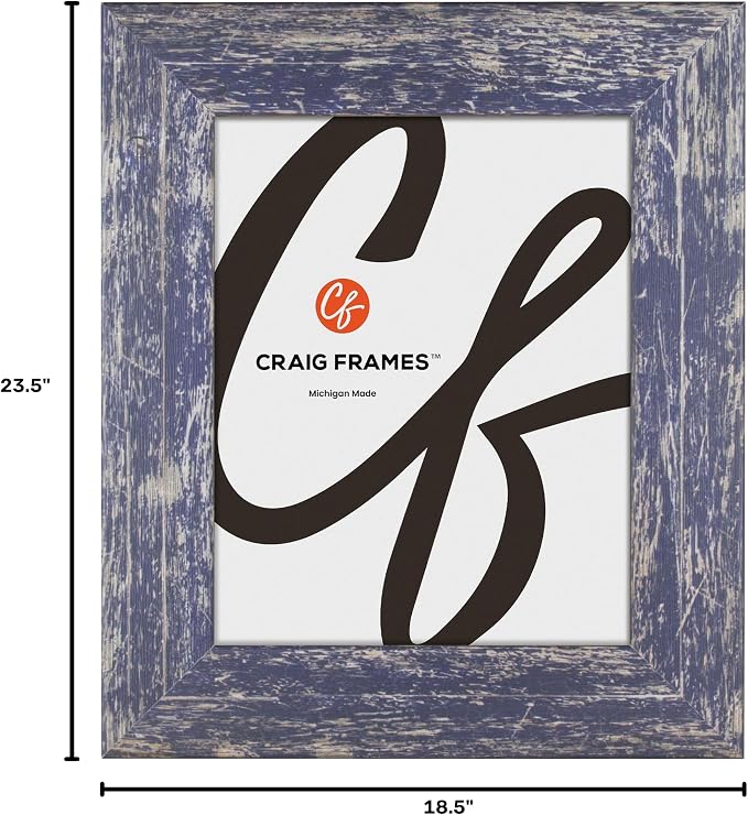 Craig Frames 15x20 Blue Picture Frame for Posters, Gallery Wall, and Photos | Lightweight shatter resistant acrylic facing with a rigid backing board, made in the USA - Image 8