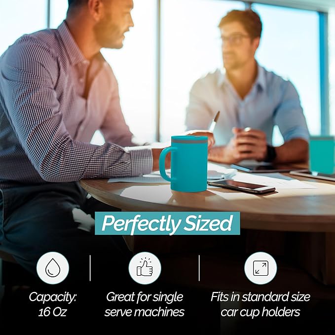 Copco Iconic Desk Mug 16 Oz - Aqua & Mint, Set of 2 - Image 7