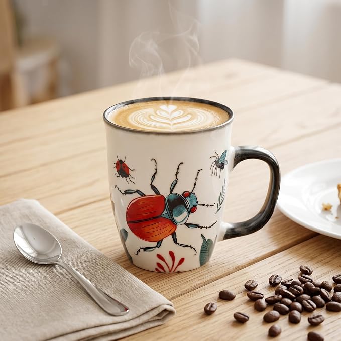 Beetle Heat Changing Mug 16oz Ceramic | Magic Cup for Coffee Tea Latte, Novelty Gifts for Nature Lovers Men Women - Image 7