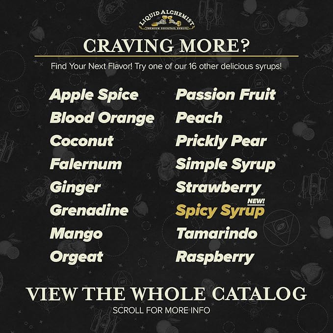 Liquid Alchemist Prickly Pear Syrup for Cocktails - Real Ingredients Make our Mixer Perfect for a Summer Cocktail and Margarita Mix - Vegan & Non-GMO (25.4 oz)