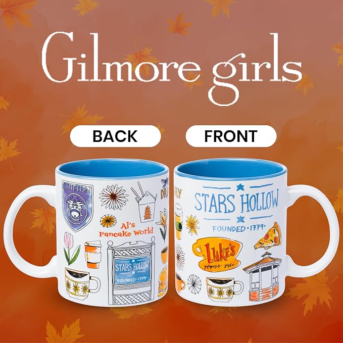 Silver Buffalo Gilmore Girls Destination Locations Icons, Ceramic Mug, 20oz | 0.59 Liters - Image 2