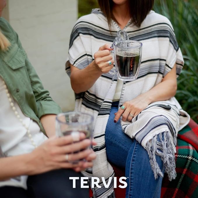 Tervis Clear & Colorful Tabletop - Bayou View Collection Made in USA Double Walled Insulated Tumbler Travel Cup Keeps Drinks Cold & Hot, 16oz Mug - 4pk, Assorted Pastels - Image 9