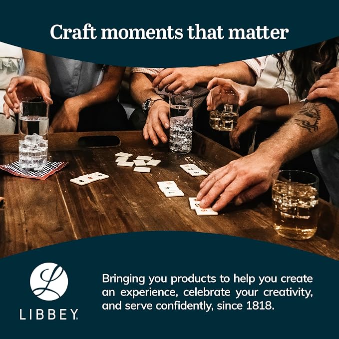 Libbey Preston Tumbler & Rocks Drinking Glasses Set of 16, All-Purpose Cups | 16 oz and 13 oz Capacities for Water, Juice, Cocktails, and More with Wide Mouths and Dishwasher-Safe Cleanup - Image 6