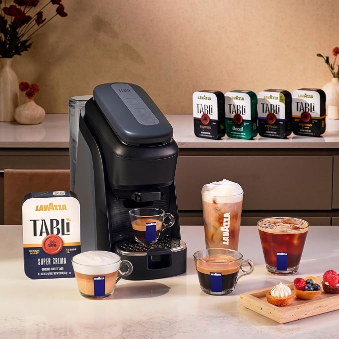Lavazza Tabli Espresso Machine, works with 100% Coffee Tabs (Black) | Single-serve espresso system. Tabli 100% Coffee Tabs compatibility. Easily brew an espresso, lungo, or double shot. - Image 10
