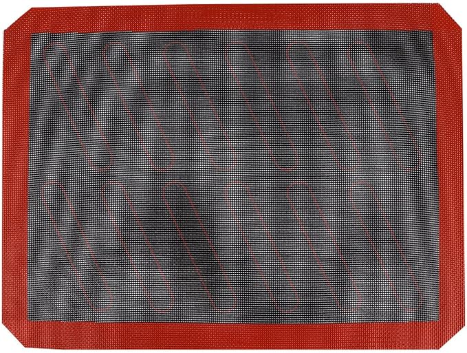 Levemolo Non-stick Easy Silicone Baking Oven Mat Glass and Fiber Pad for Heat Resistant to Store Bakeware Liner Preparation Bread and Bun Kitchen for Pastry and Cookie by levemolo