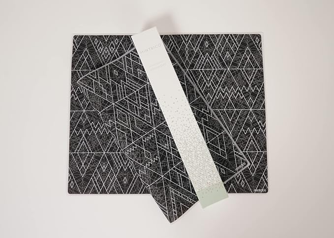 Mintrico placemat for Dining Table Set of 2 Silicone Heat Resistant Non Slip (Charcoal) - Image 4