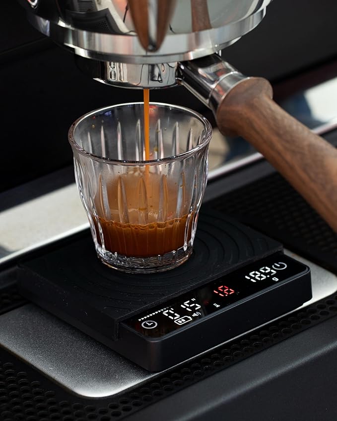 54mm Breville Espresso Accessories Set – Premium Rosewood Organizer Box, Calibrated Tamper, Adjustable Coffee Distributor, WDT Puck Prep Tool & Scale with Timer