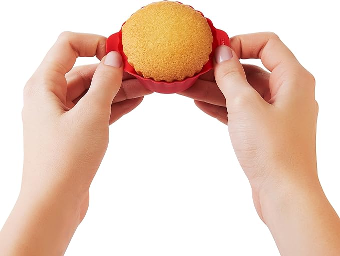 OXO Good Grips Silicone Baking Cups, Pack of 12, Reusable, BPA-Free, Dishwasher Safe, Non-Stick, Food Grade, Cupcake Cups, Muffin Cups, Cupcake Liners, Muffin Liners - Image 8