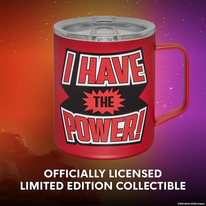 Dragon Glassware x Masters of the Universe Camp Mug 12oz - I Have The Power | Insulated Stainless Steel Mug for Coffee, Tea, Matcha, Hot Beverages; Official Masters of the Universe 2026 Movie Mug - Image 5