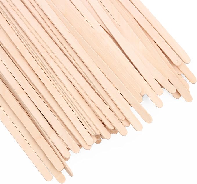 ANTETOK Wooden Coffee Stirrers - Coffee Stir Sticks 7.5 Inch,100pcs Disposable Birch Wood Coffee/Beverage Stirrers,Swizzle Drink Sticks,Coffee Bar Accessories - Image 7