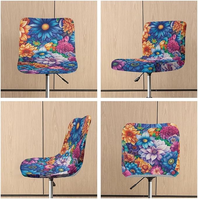 Bohemian Bar Chair Seat Covers for Dining Room Decorative Covers Set of 2 Soft Barstool Chair Seat Cushion Slipcovers - Image 6