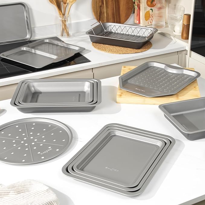 Salter Essentials Yorkshire Pudding Tray – Non-Stick Coating, Rectangular Muffin Tray, Dishwasher Safe, Easy to Clean, Made in The UK, Durable Cupcake Tray, Lightweight, PFOA-Free, BW13670 | Carbon Steel Construction, PFOA-Free Coating, Dishwasher Safe... - Image 7