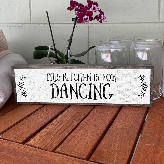 Kitchen Wood Signs (Medium - Wood And Metal, This Kitchen Is For Dancing) - Image 9