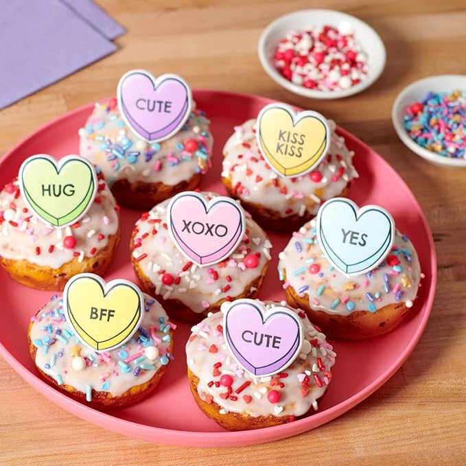 DecoPac Love Struck Fusion Mix Sprinkles, 26oz, Shaped Candy Sprinkles in Handheld Container, Edible Decorations For Valentines & Anniversary Celebration Cakes, Cupcakes, Cookies and Donuts - Image 3