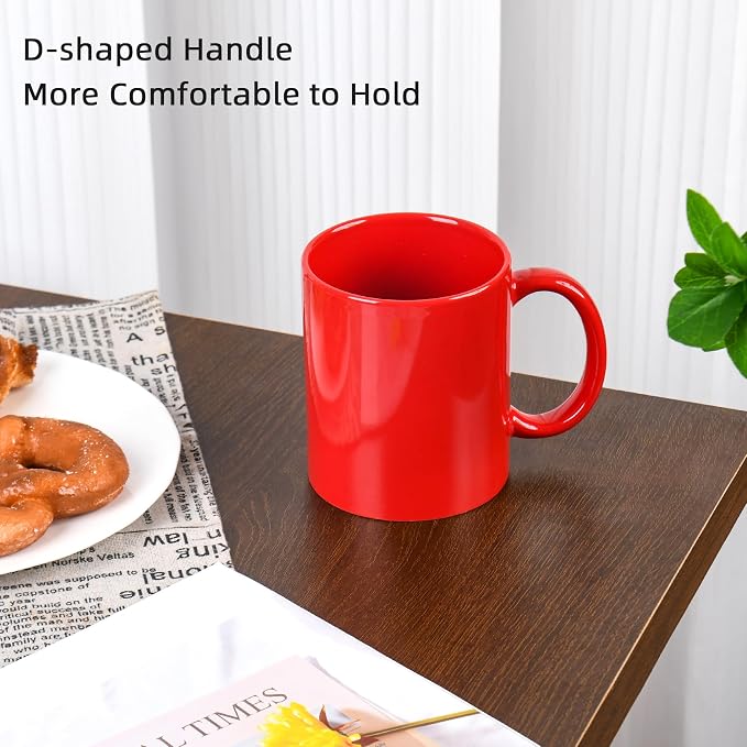 BYCNZB 12oz coffee mug set of 6 Coffee Mugs for Coffee, Tea, Cocoa, Milk（ Multiple color） - Image 3