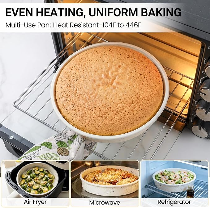 CAKETIME Silicone Round Cake Pan with Metal Reinforced Frame - Image 6