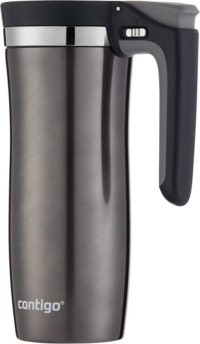 Contigo Handled AUTOSEAL Stainless Steel Travel Mug with Easy-Clean Lid 16 oz. by Unknown