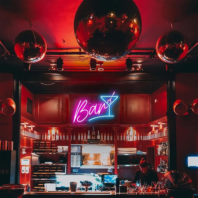 Kavaas Bar Neon Sign for Home Bar, LED Bar Sign for Man Cave Pub Cocktails Party - Best Gifts for Husband, Father, Birthday, Christmas - Image 5