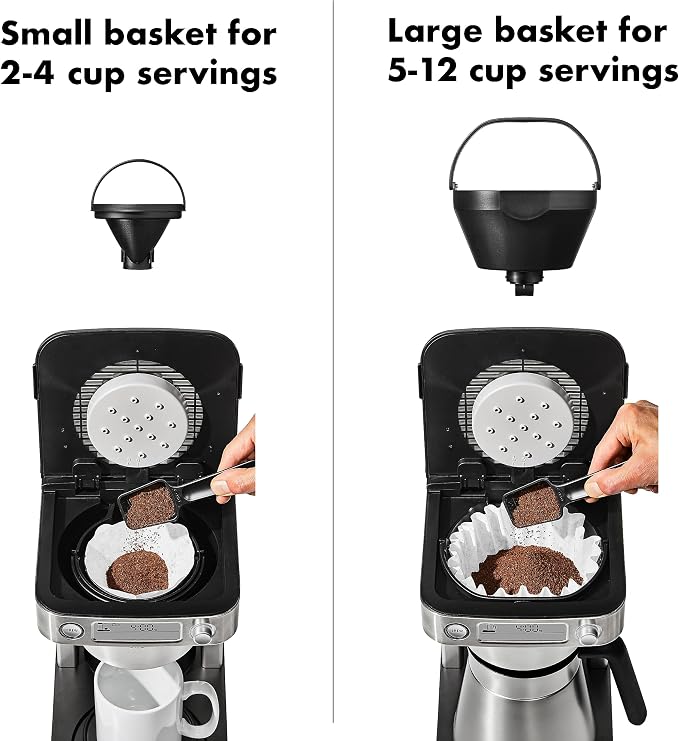 OXO Brew 12-Cup Coffee Maker With Podless Single-Serve Function,Silver - Image 6
