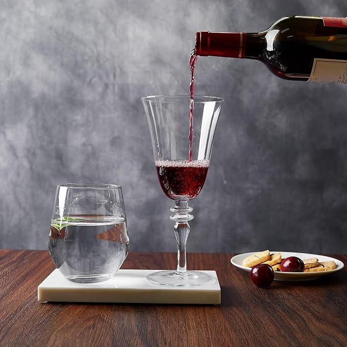 Royalrose Delight 14.2 oz Red Wine Glasses Set of 4 (Vintage Wine Glasses) | Premium Large Wine Goblets Glasses for Wine, Cocktails, Sparkling Water, Elegant Drinkware for Entertaining or Daily Use - Image 7