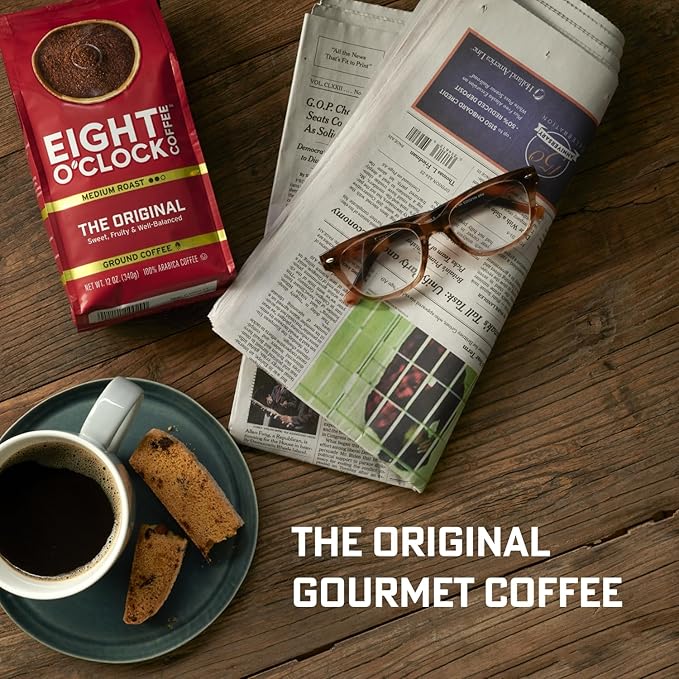Eight O'Clock Coffee Hazelnut Whole Bean Coffee, Medium Roast, 11 Ounce (Pack of 6) - Buttery, Smooth & Nutty