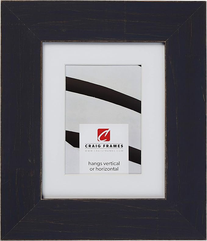 Craig Frames Jasper Wide, 20 x 27 Inch Country Weathered Blue Picture Frame Matted to Display a 16 x 24 Inch Photo - Image 5