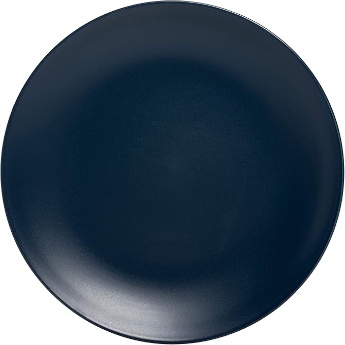 10 Strawberry Street Wazee Matte 8.25" Coupe Salad Plate, Set of 6, Midnight Blue - Image 4