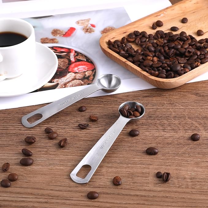 2 Pcs 3/4 tsp(3.75ml | 1/4 tbsp| 1/8 oz) Measuring Spoon Stainless Steel Individual Measure Scoop Mini Metal Measuring Spoons Easy to Use and Easy to Wash for Cooking Baking Kitchen Gadgets