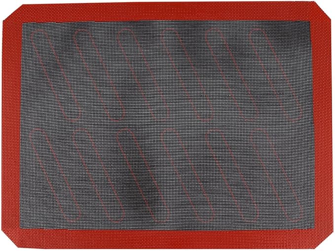 Heat Resistant Bakeware Liner Silicone and Glass Fiber Baking Mat Non-stick Oven Pad for Baking Cookies Pizza Pastry and Bread in Kitchen by LIFKICH