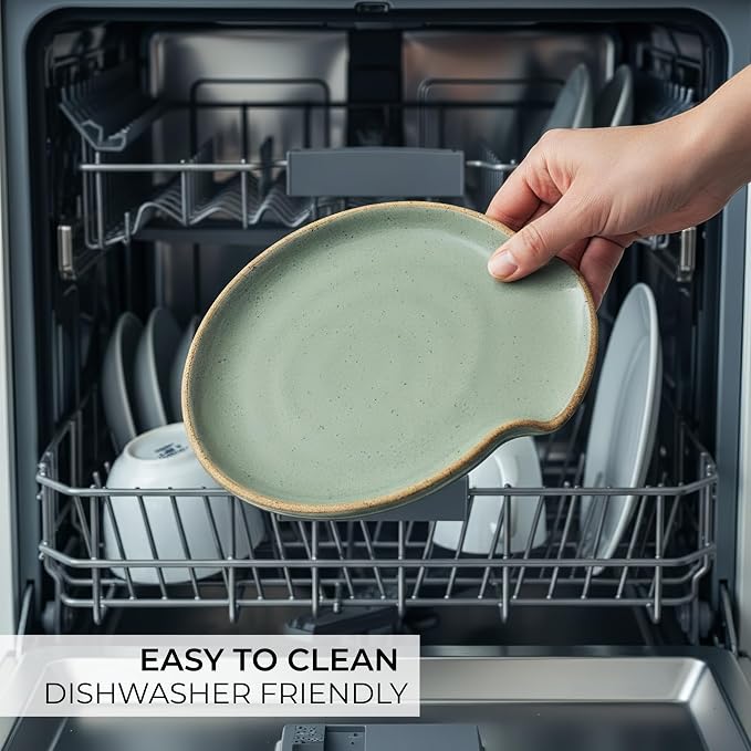 Beautiful Ceramic Spoon Rest for Stove Top - Perfectly Sized Spoon Holder for Your Kitchen Countertop - Easy to Clean and Dishwasher Safe, Perfect Addition to Any Kitchen Counter for Everyday Cooking - Image 6