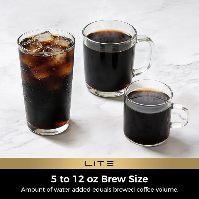 CHULUX Lite Single Serve Coffee Maker for K Cup with One Touch Brew, Cyan | Boiler Fast Heating System, Unique Split-Flow Nozzle, Designed for Standard Mugs, 5 to 12 oz Brew Sizes, Single Cup Reservoir - Image 6