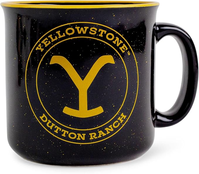 Silver Buffalo Yellowstone Dutton Ranch Ceramic Camper Mug | BPA-Free Coffee Cup For Espresso, Tea | Holds 20 Ounces - Image 2