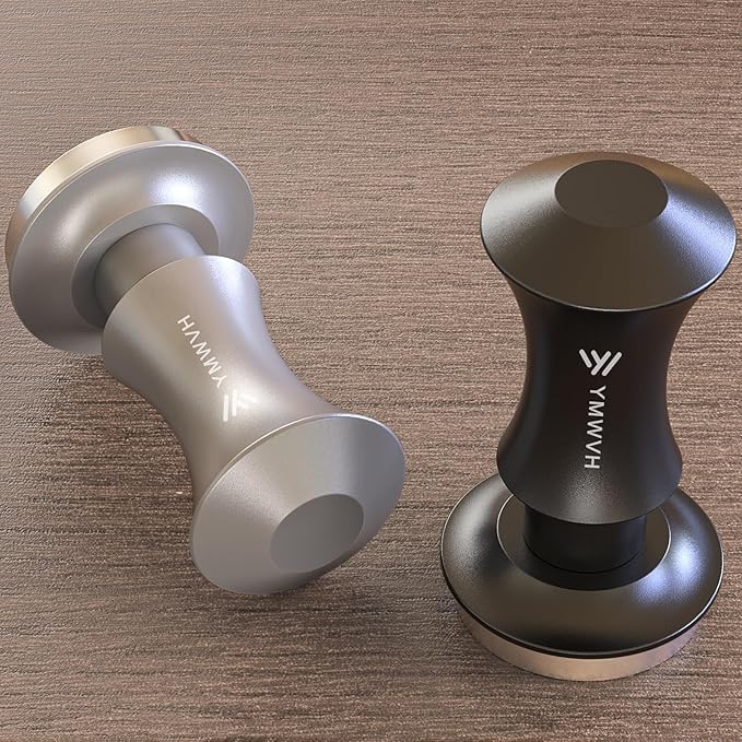 Espresso Tamper 58.3mm with 20lb/30lbs Replacement Springs Tamper Black, Premium Barista Coffee Tamper With 100% Stainless Steel Ripple Base, Compatible with Rancilio, Gaggia Portafilter, E61 Group