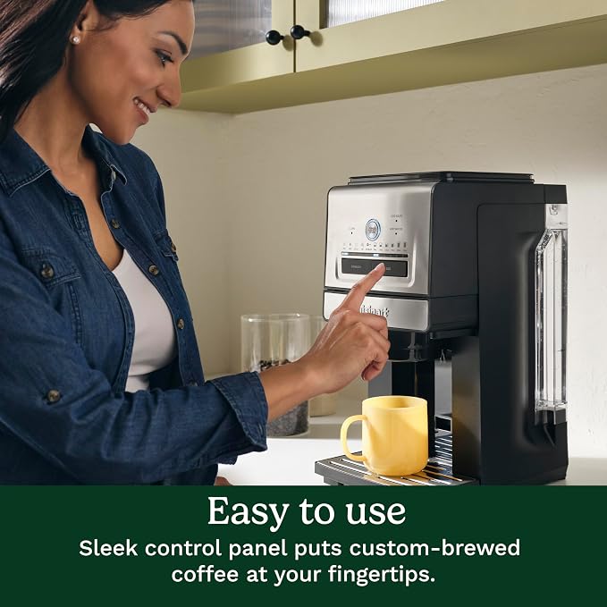 Cuisinart Coffee Maker, Grind and Brew Single Serve Coffee Maker, 6 Cup Sizes, Built-in Stainless Steel Burr Mill, Adjustable Strength, Grind Control and Over Ice Feature, Easy Cleaning, DGB-30 - Image 7