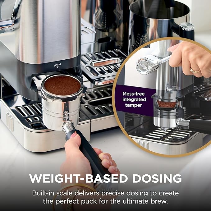 Ninja Luxe Café Pro Series, Espresso, Cold Brew, Hot Water, ES701 | Drip Coffee, Integrated Tamper, Built-in Grinder, Hands-Free Frother for Cappuccinos, Lattes, Americanos, Dairy or Non-Dairy - Image 4