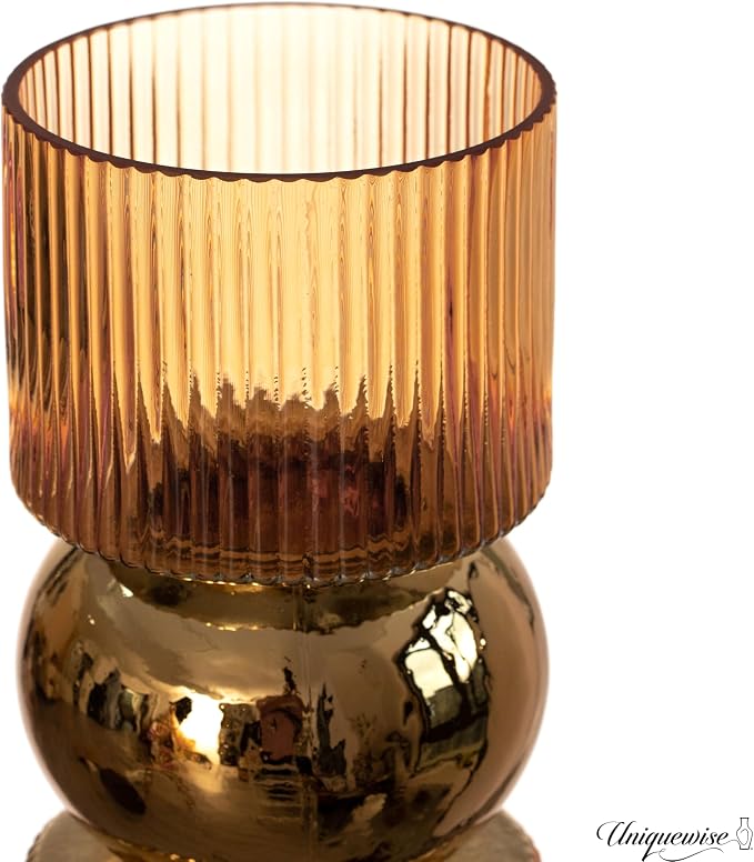 14-Inch Decorative Orange Tall Glass Vase - Modern Minimalist Decor for Parties, and Special Events - Perfect Centerpiece for Coffee Tables, Living Rooms, Dining Tables, Offices, and Farmhouse Decor - Image 6