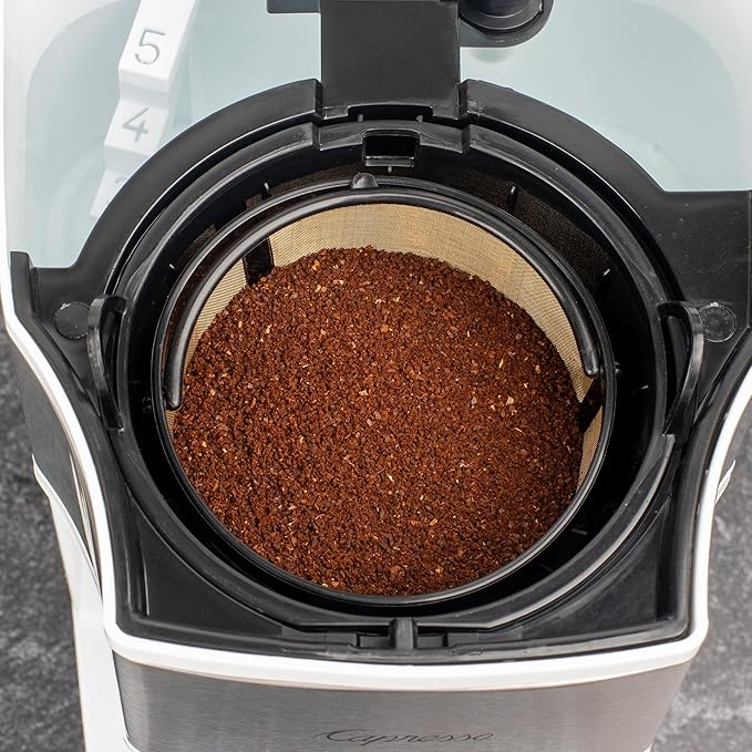 Capresso 5-Cup Mini Drip Coffee Maker, White - Image 7