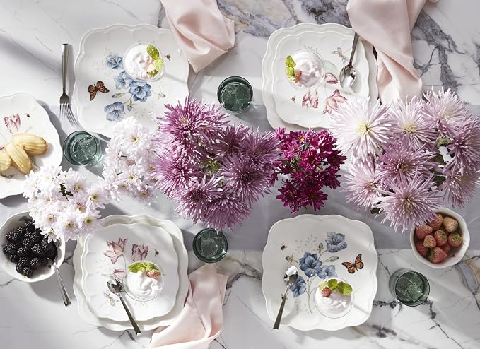 Lenox 792566 Butterfly Meadow 4-Piece Rice Bowl Set , White - Image 5