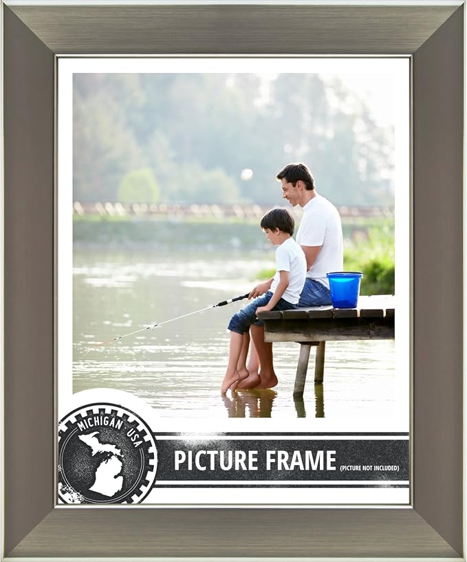 Craig Frames 26966 24 x 36-Inch Picture Frame, Smooth Wrap Finish, 1.26-Inch Wide, Silver Stainless - Image 2
