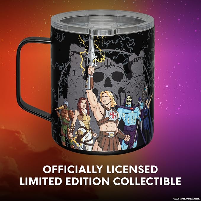 Dragon Glassware x Masters of the Universe Stainless Steel Camp Mug, 12 oz | Insulated Stainless Steel Mug for Coffee, Tea, Matcha, Hot Beverages; Official Masters of the Universe 2026 Movie Mug - Image 5
