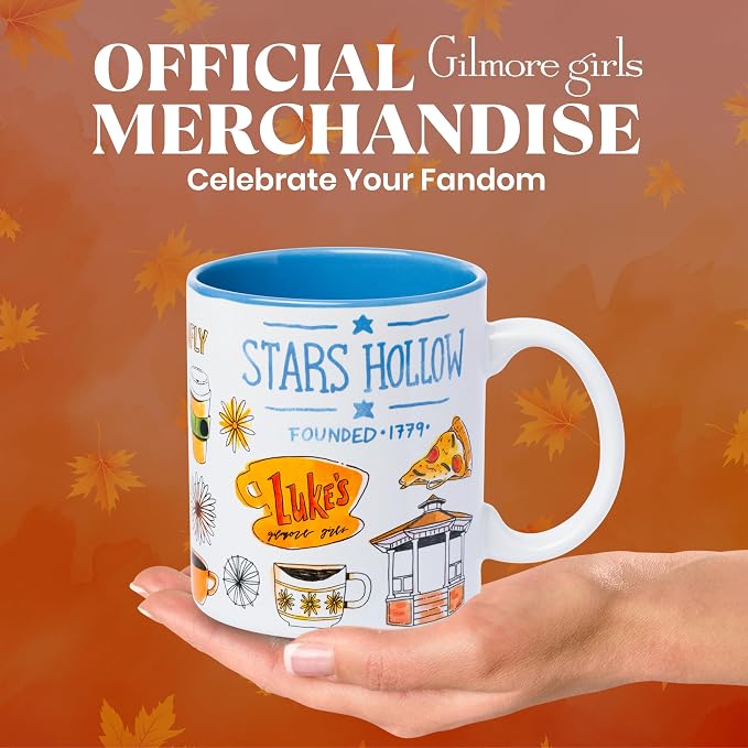 Silver Buffalo Gilmore Girls Destination Locations Icons, Ceramic Mug, 20oz | 0.59 Liters - Image 4